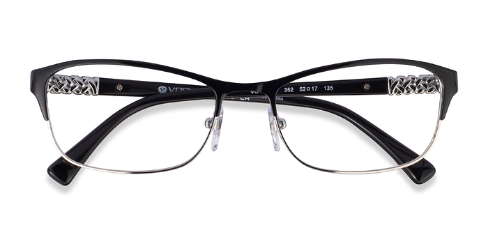 Black Silver Vogue Eyewear VO4057B -  Métal Lunettes de vue