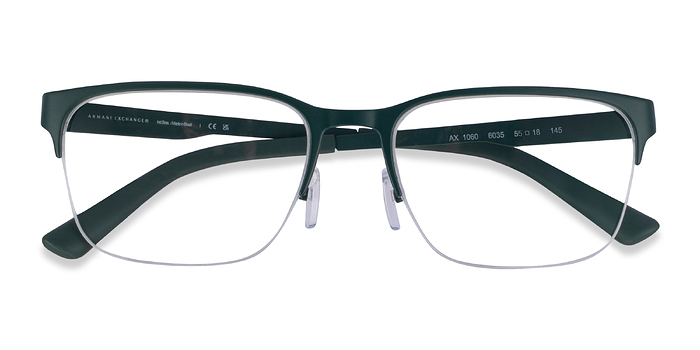 Vert Mat Armani Exchange AX1060 -  Métal Lunettes de vue