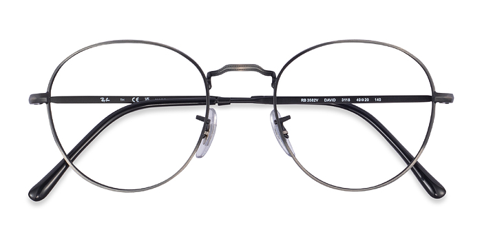 Black Bronze Gradient Ray-Ban RB3582V David -  Métal Lunettes de vue