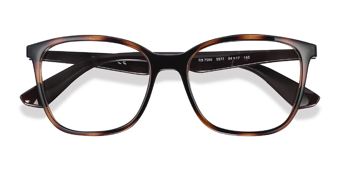 Tortoise Brown Ray-Ban RB7066 -  Légèreté Plastique Lunettes de vue