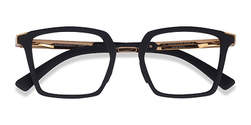 Black & Gold Oakley Sideswept Rx -  Plastique Lunettes de vue