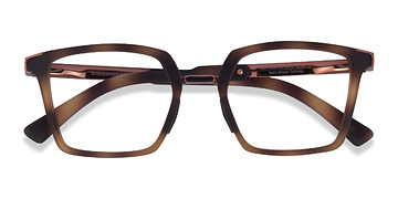Tortoise & Rose Gold Oakley Sideswept Rx -  Plastique Lunettes de vue
