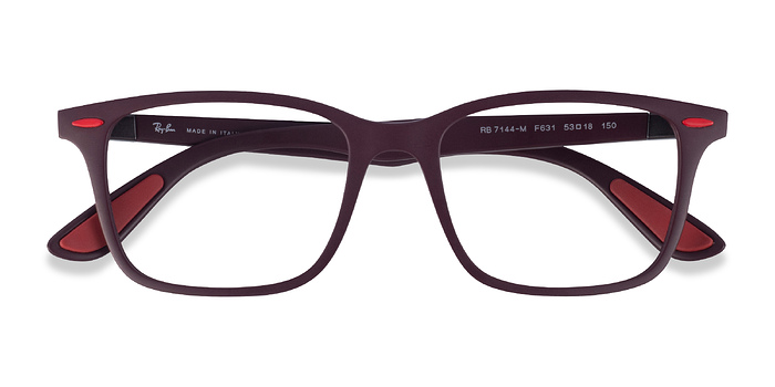 Dark Burgundy Ray-Ban RB7144M -  Plastique Lunettes de vue