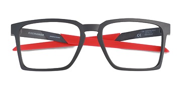 Satin Black Oakley Exchange -  Plastique Lunettes de vue