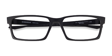 Satin Black Oakley Overhead -  Plastique Lunettes de vue