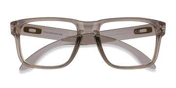 Clear Brown Oakley Holbrook Rx -  Plastique Lunettes de vue