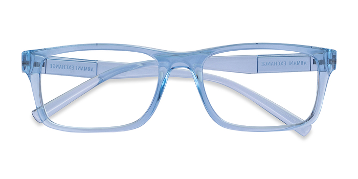 Shiny Transparent Blue Armani Exchange AX3115 -  Plastique Lunettes de vue
