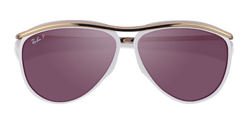 Blanche Ray-Ban RB2219 -  Métal Lunettes de soleil