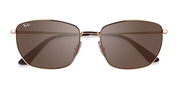 Doré Ray-Ban RB3653 -  Métal Lunettes de soleil