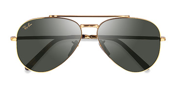 Legend Gold Ray-Ban RB3625 New Aviator -  Métal Lunettes de soleil