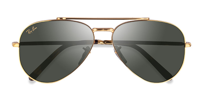 Legend Gold Ray-Ban RB3625 New Aviator -  Métal Lunettes de soleil