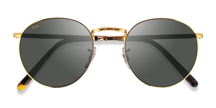 Legend Gold Ray-Ban RB3637 New Round -  Métal Lunettes de soleil