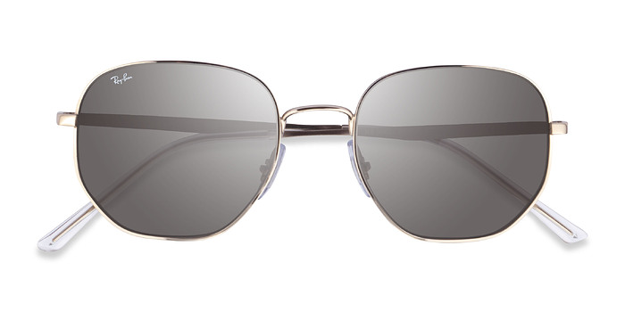 Argenté Ray-Ban RB3682 -  Métal Lunettes de soleil