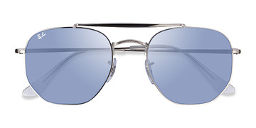Argenté Ray-Ban RB3648 The Marshal -  Métal Lunettes de soleil