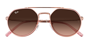 Copper Clear Pink Ray-Ban RB3765 -  Métal Lunettes de soleil