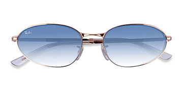 Or rose Ray-Ban RB3734 -  Métal Lunettes de soleil