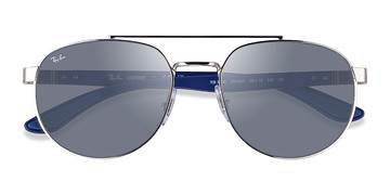 Shiny Silver Ray-Ban RB3736 Liefforce -  Métal Lunettes de soleil