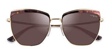 Tortoise Gold Vogue Eyewear VO4234S -  Métal Lunettes de soleil