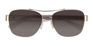 Light Gold Coach HC7064 L151 -  Métal Lunettes de soleil