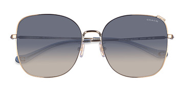 Shiny Light Gold Coach HC7133 C7997 -  Métal Lunettes de soleil