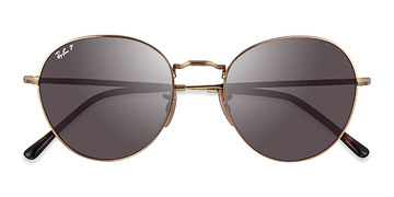 Shiny Gold Ray-Ban RB3582 David -  Métal Lunettes de soleil