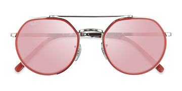 Silver Red Ray-Ban RB3765 -  Métal Lunettes de soleil