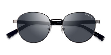 Antique Gunmetal Coach HC7131 C6195 -  Métal Lunettes de soleil