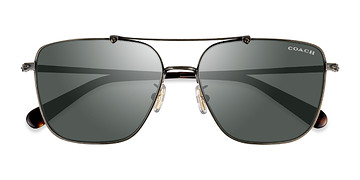 Antique Gold Coach HC7137 CA576 -  Métal Lunettes de soleil