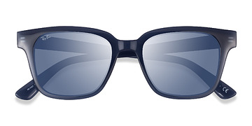 Transparent Dark Blue Ray-Ban RB4323 -  Plastique Lunettes de soleil
