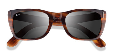 Striped Havana Ray-Ban Caribbean -  Acétate Lunettes de soleil