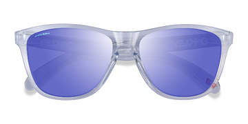 Polished Clear Oakley Frogskins -  Plastique Lunettes de soleil