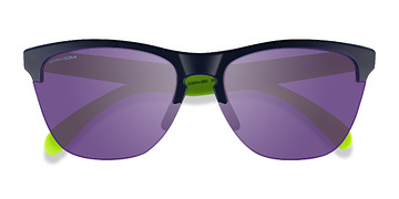 Bleu marine  Oakley Frogskins Lite -  Plastique Lunettes de soleil