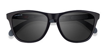 Black Gray Oakley Frogskins Mix -  Plastique Lunettes de soleil