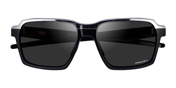 Polished Black Oakley Parlay -  Plastique Lunettes de soleil