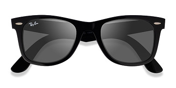 Shiny Black Ray-Ban Wayfarer Change -  Acétate Lunettes de soleil