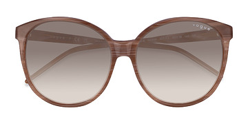 Striped Brown  Vogue Eyewear VO5509S Ischia -  Acétate Lunettes de soleil