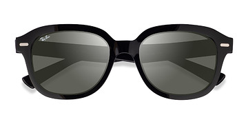 Shiny Black Ray-Ban RB4398 Erik -  Plastique Lunettes de soleil