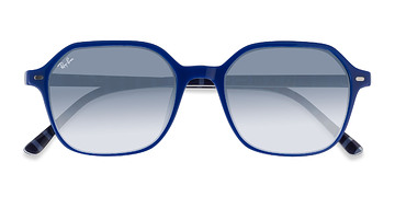 Vichy Blue White Ray-Ban RB2194 John -  Acétate Lunettes de soleil