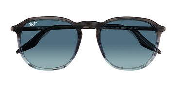 Striped Gray Blue Ray-Ban RB2203 -  Acétate Lunettes de soleil