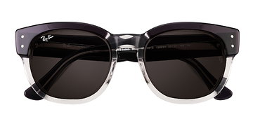 Transparent Gray Ray-Ban RB0298S Mega Hawkeye -  Plastique Lunettes de soleil