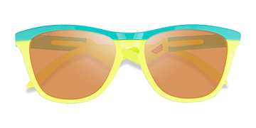 Green Yellow Oakley OO9289 Frogskins Tm -  Plastique Lunettes de soleil