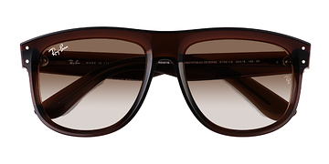 Transparent Brown Ray-Ban Boyfriend Reverse -  Acétate Lunettes de soleil