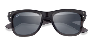 Transparent Dark Gray Ray-Ban RBR0502S Reverse -  Acétate Lunettes de soleil