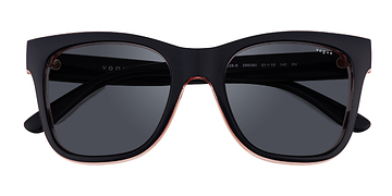 Dark Blue Floral Vogue Eyewear VO5428S -  Plastique Lunettes de soleil