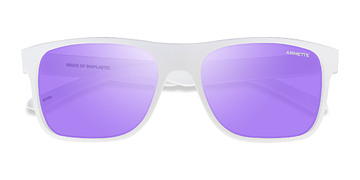 Matte White ARNETTE Khim -  Plastique Lunettes de soleil