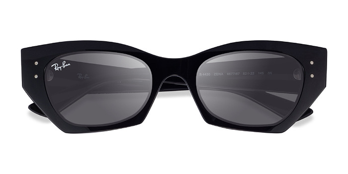 Shiny Black Ray-Ban RB4430 Zena -  Plastique Lunettes de soleil