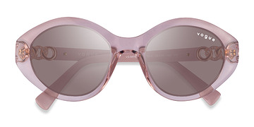 Clear Pink Vogue Eyewear VO5576SB -  Plastique Lunettes de soleil