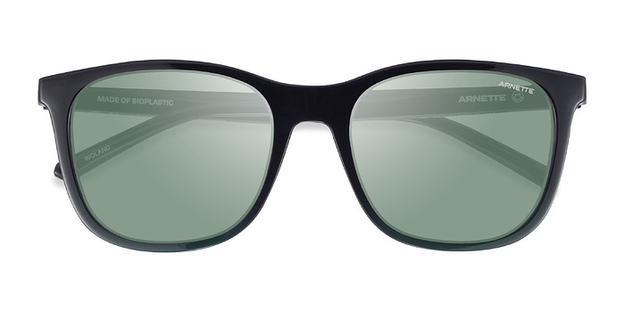 Black Clear Green ARNETTE Woland -  Plastique Lunettes de soleil