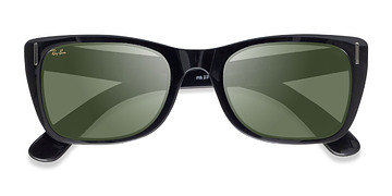 Shiny Black Ray-Ban Caribbean -  Acétate Lunettes de soleil