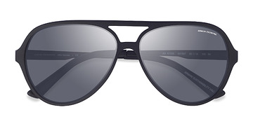 Matte Black Armani Exchange AX4133S -  Plastic Sunglasses